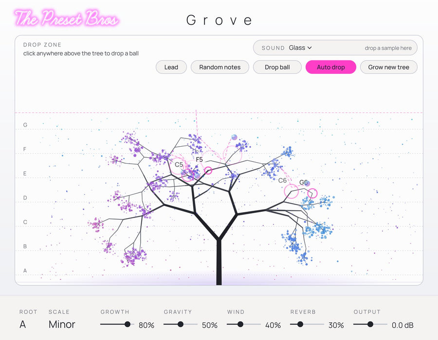 Grove generative instrument plugin